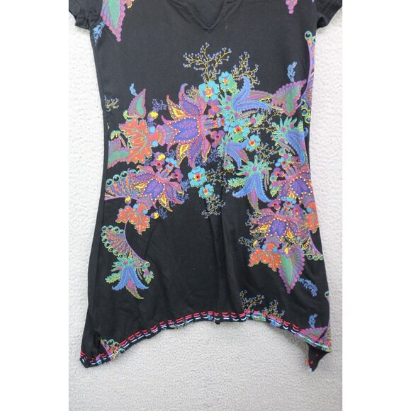 Desigual Beaded Embroidered Floral Dress-Size Small-Whimsigoth - Picture 2 of 12